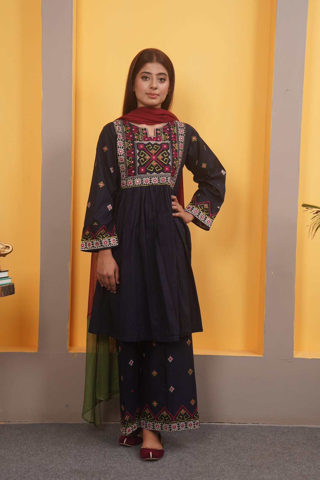 3Pc - Navy Blue - Laila