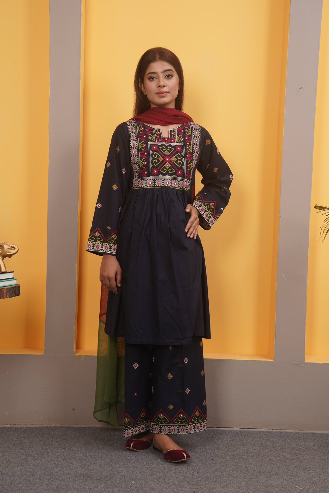 3Pc - Navy Blue - Laila