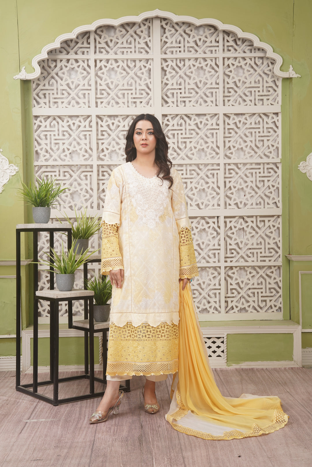 3PC - White Yellow - Pearl