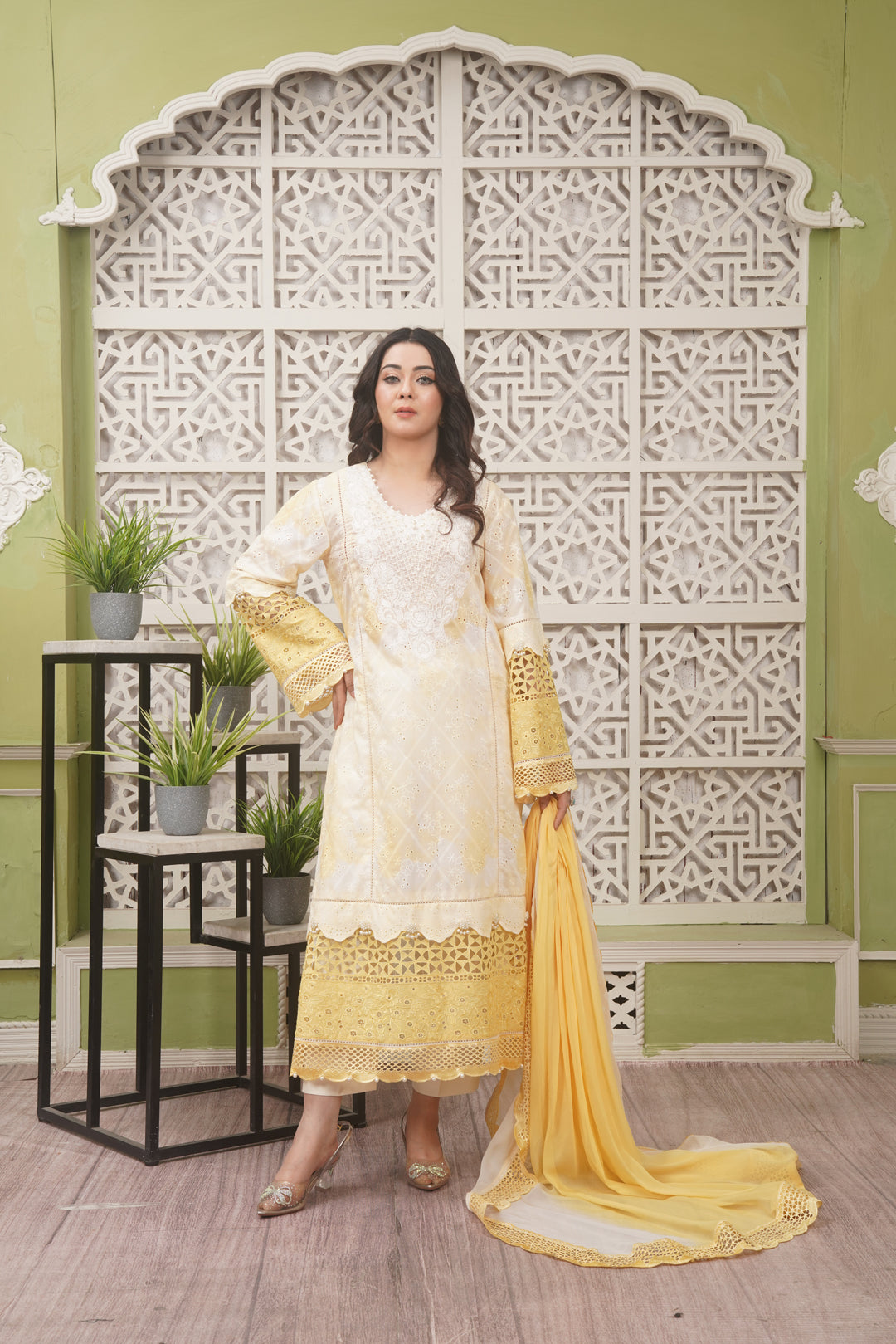 3PC - White Yellow - Pearl