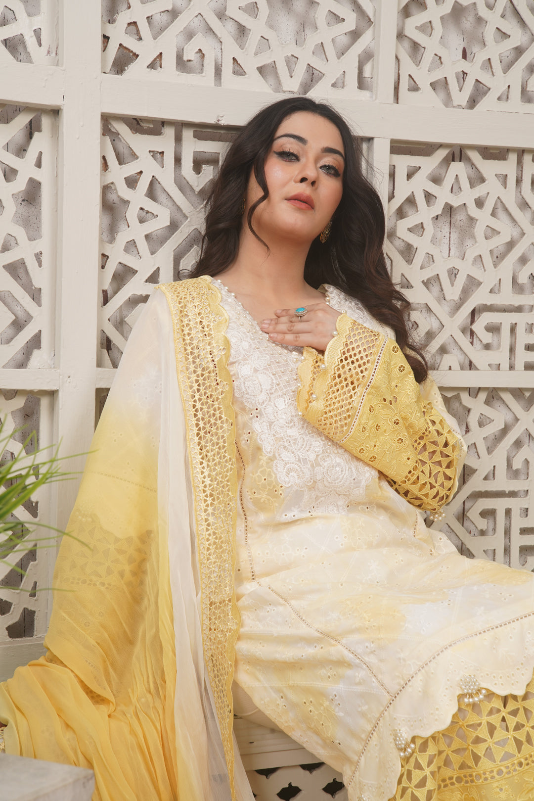 3PC - White Yellow - Pearl