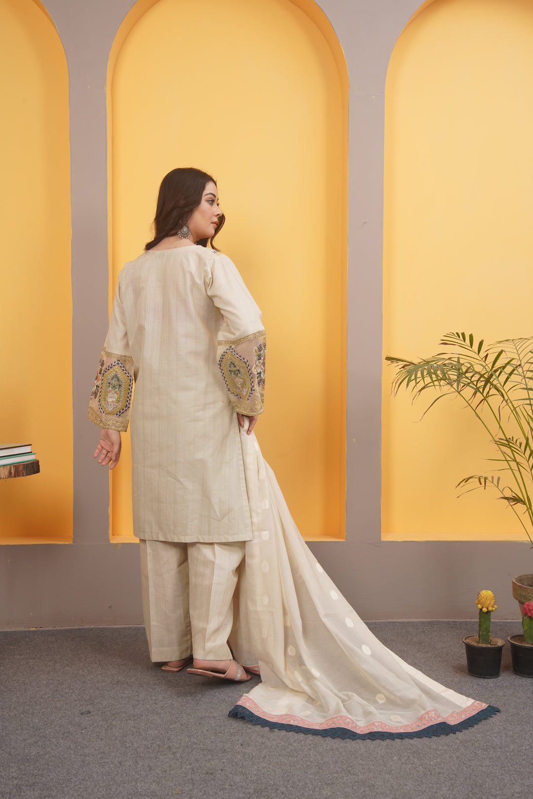 3 PC - Off white - Zarwah