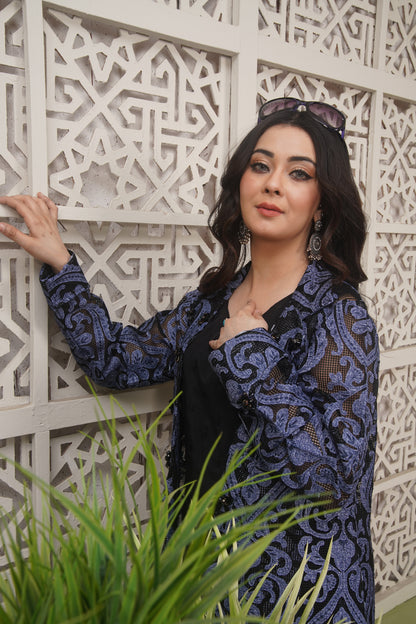 3PC - Black Gown - Urwa