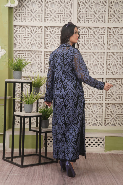 3PC - Black Gown - Urwa