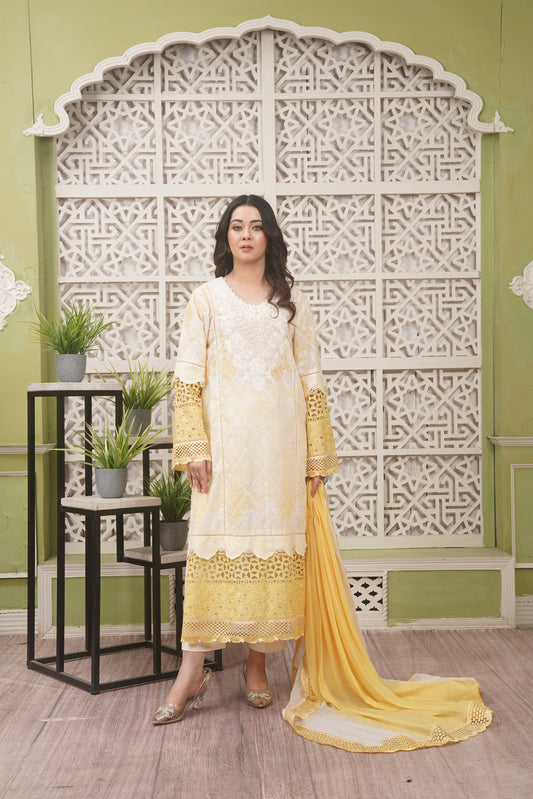 3PC - White Yellow - Pearl